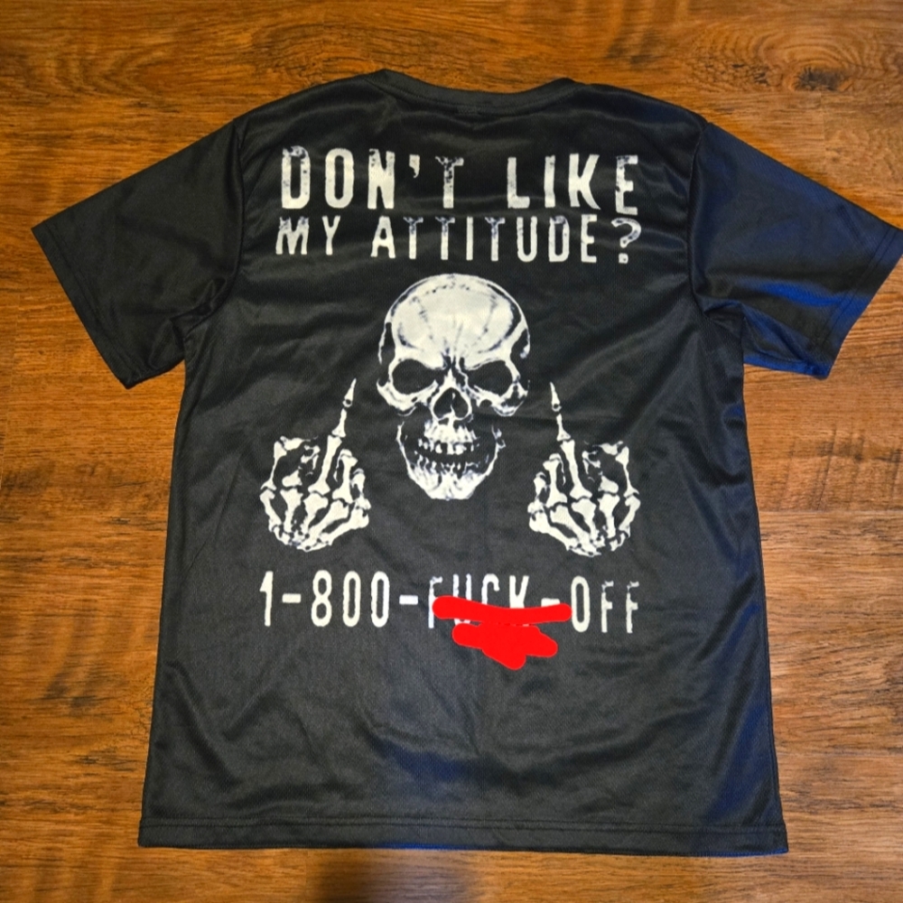 Vulgar Display Of Power T-Shirts Biker Tee lightweight rude skull Summer Shirt